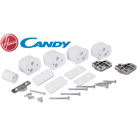 KIT BISAGRA PUERTA LAVADORA INTEGRADA CANDY, HOOVER, TEKA. 43013964