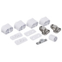 KIT BISAGRA PUERTA LAVADORA INTEGRADA CANDY, HOOVER, TEKA. 43013964