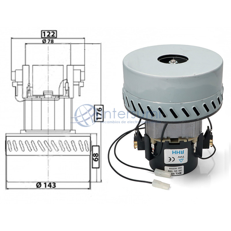 MOTEUR ASPIRATEUR UNIVERSEL 1200W 54AS220