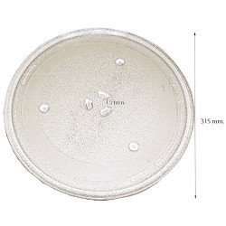 PLATO MICROONDAS 315mm, ANCLAJE 1,5CM.  49PM014