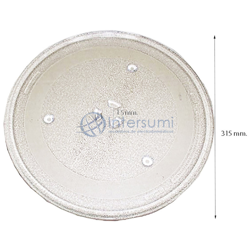 PLATEAU MICRO-ONDES 315mm FIXATION 1,5CM 49PM014