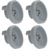 4 ROULETTES DE PANIER INFÉRIEUR POUR LAVE-VAISSELLE BOSCH, SIEMENS 00066320