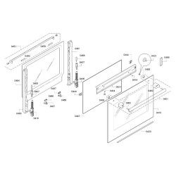 Vitre intérieure four Balay, Bosch 00478073, 40BY6001