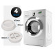 PIES AMORTIGUADORES ANTIVIBRACIONES Y ANTIRALLADURAS PARA LAVADORA (4 unidades) 500WP0160