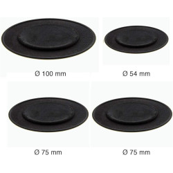 JEU DE 4 COUVRE-BRÛLEURS UNIVERSELS POUR CUISINIÈRE À GAZ TEKA, BALAY, FAGOR 55605031