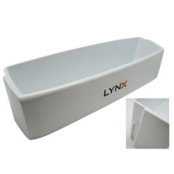 PORTE-BOUTEILLES BLANC POUR RÉFRIGÉRATEUR LYNX, DIMENSIONS: 465x120x115 MM, FIXATION: 455 MM, 438637 TRANSPARENT 00438637