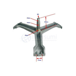 CRUCETA PARA LAVADORA ZANUSSI, AEG, CORBERÓ 50239967008