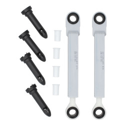 KIT 2 AMORTISSEURS AVEC AXE POUR LAVE-LINGE ZANUSSI, ELECTROLUX 4071361465