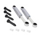 KIT 2 AMORTIGUADORES CON PERNO PARA LAVADORA ZANUSSI, ELECTROLUX 4071361465
