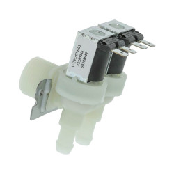 ÉLECTROVANNE UNIVERSELLE POUR LAVE-LINGE LAVE-VAISSELLE 2 VOIES 90º 62AB011