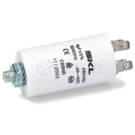 Condensador permanente o de arranque 6MF - 450V 12AG023