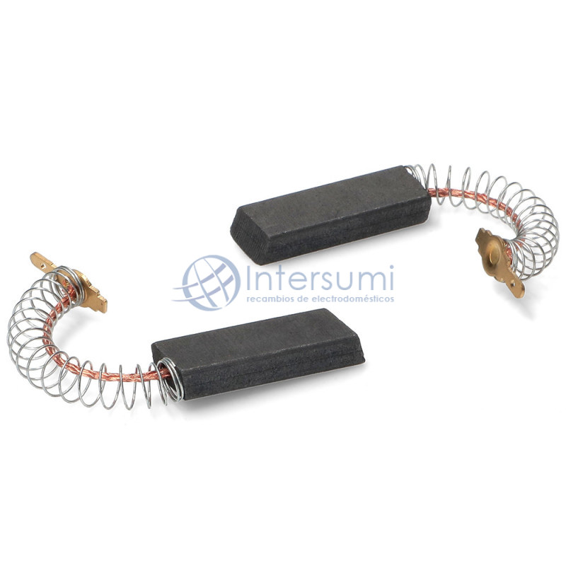 Jeu charbons AEG, Electrolux, Whirlpool (2 unités) 63 x 125 x 35mm Faston 2,8mm 8996454255095