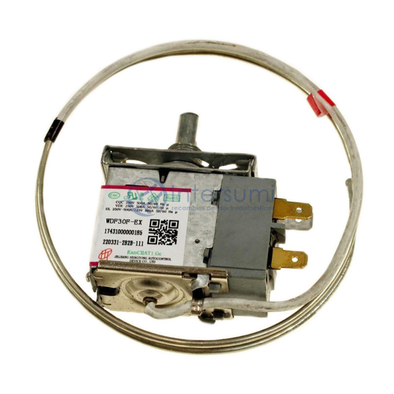 THERMOSTAT RÉFRIGÉRATEUR EDESA, HOOVER, CANDY 17431000000185