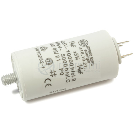 CONDENSADOR DE ARRANQUE 14MF, MEDIDAS 36X58MM 416171564