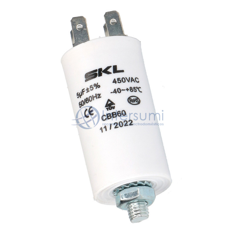 Condensateur de démarrage moteurs 5MF-450V 12AG025