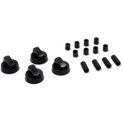 KIT 4 BOUTONS UNIVERSELS POUR CUISINIÈRE NOIR COK758UN