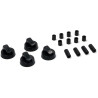 KIT 4 MANDOS UNIVERSAL PARA COCINA NEGRO COK758UN