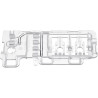 SUPPORT DE BANDEAU DE COMMANDES POUR SÈCHE-LINGE BEKO 2963670200