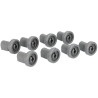KIT DE 8 ROULETTES POUR PANIER SUPÉRIEUR DE LAVE-VAISSELLE AEG, ELECTROLUX, ZANUSSI 50286967000