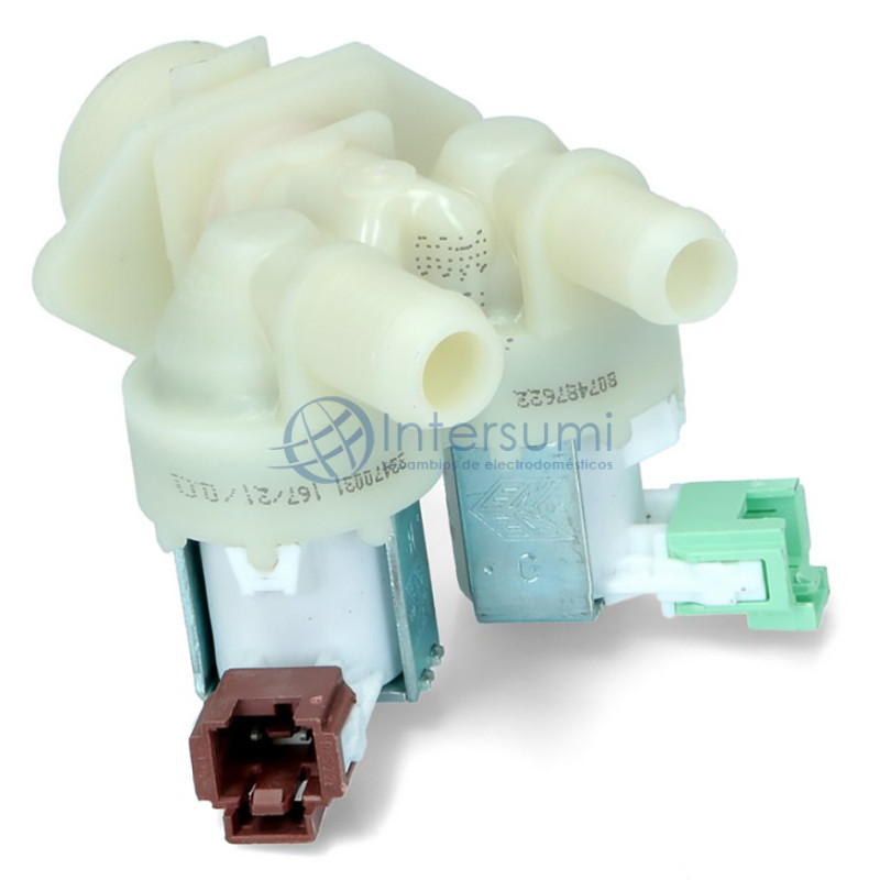 ÉLECTROVANNE 2 VOIES POUR LAVE-LINGE AEG, ELECTROLUX, ZANUSSI 8074876221