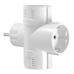 LADRÓN TRIPLE 3 ENCHUFES BLANCO 16A 1101070