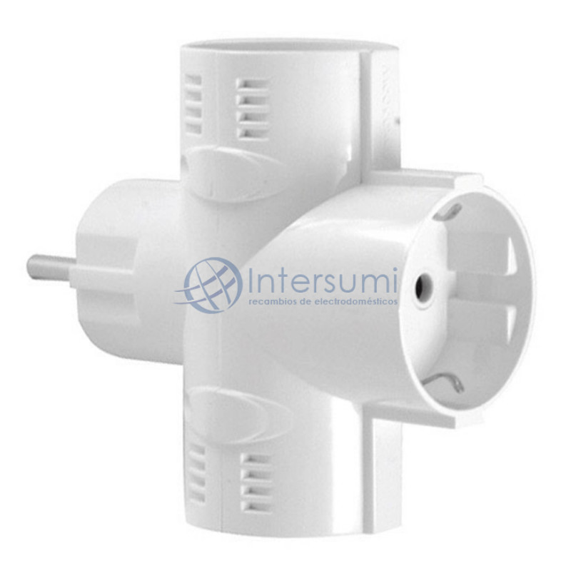 LADRÓN TRIPLE 3 ENCHUFES BLANCO 16A 1101070