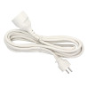 RALLONGE ÉLECTRIQUE 5 MÈTRES BLANCHE - SCHUKO 0902065