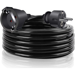CABLE ALARGADOR 5 METROS NEGRO - SCHUKO 0902066