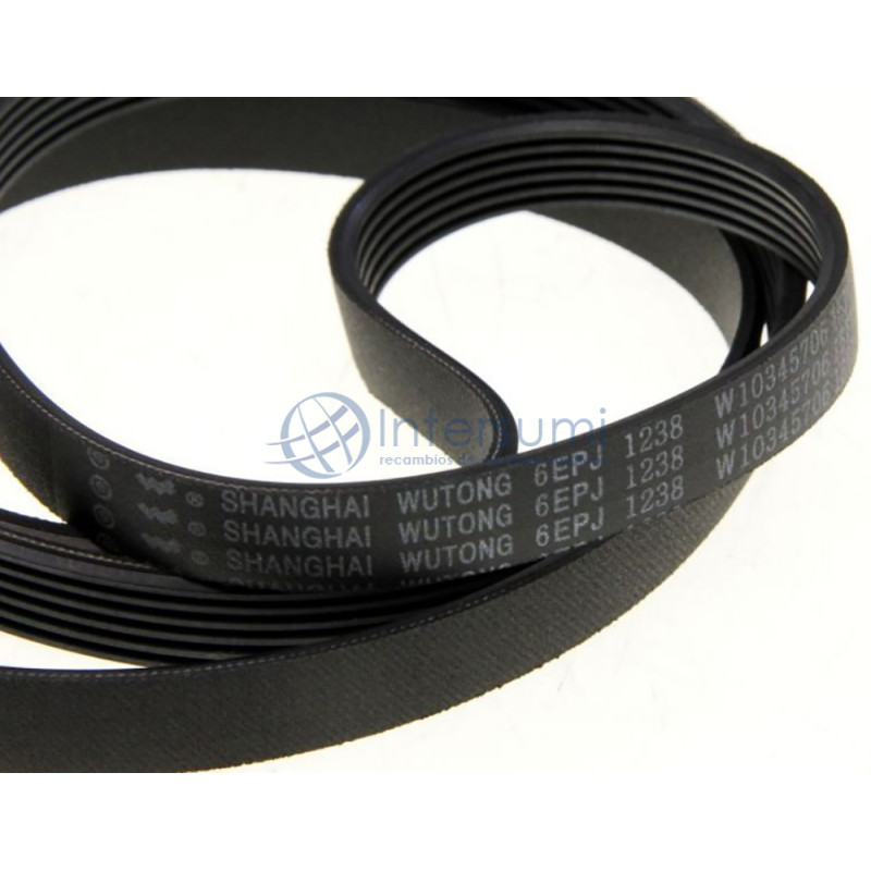 CORREA MOTOR PARA LAVADORA HISENSE, GORENJE 6EPJ1238 K1577598