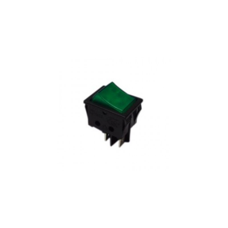 Pulsador bipolar verde 4 contactos 14AG051