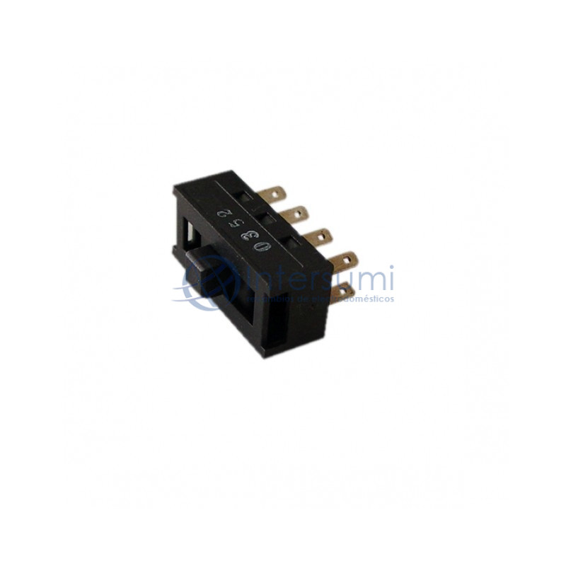 Commutateur à curseur Micromax 3 positions et 8 bornes 49HF025