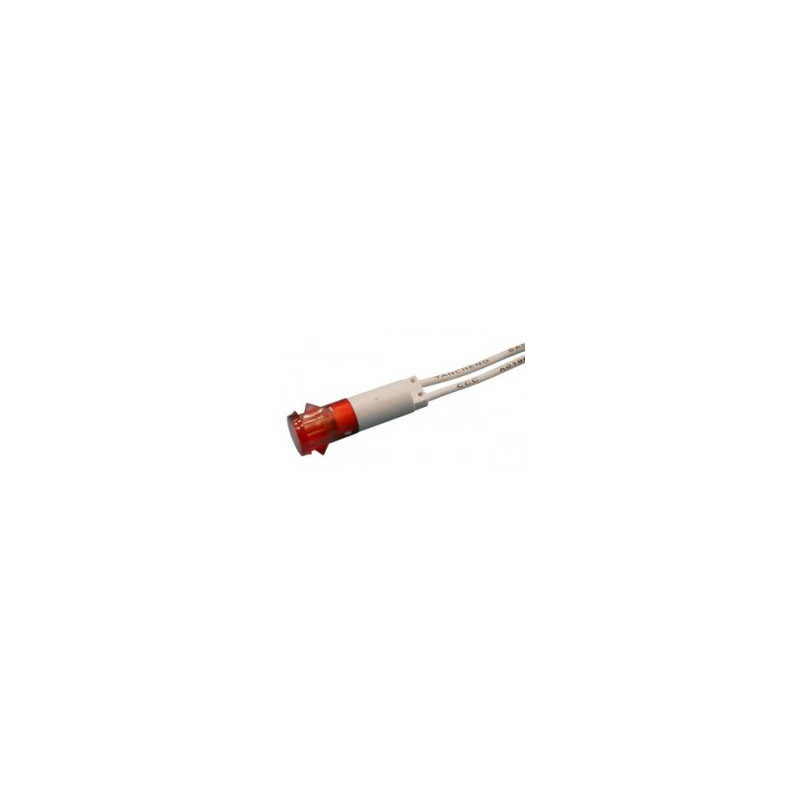 Indicador luminoso rojo con hilos 8ml 49HF066