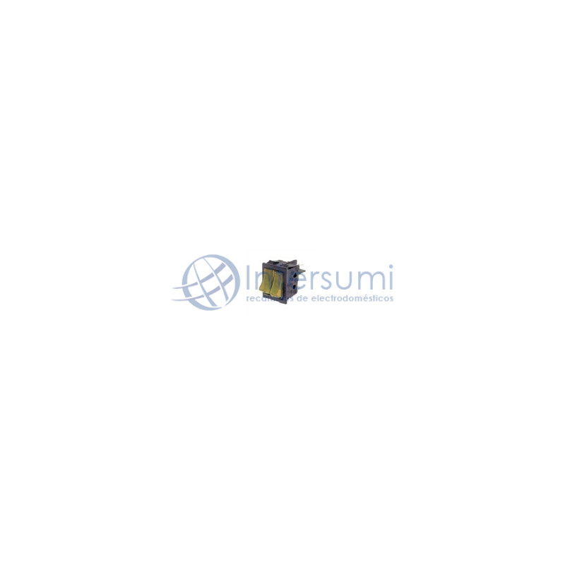 Interrupteur double lumineux ambre 49HF0701