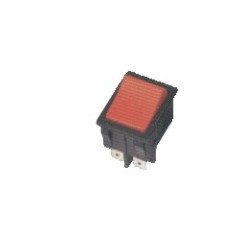 Interrupteur bipolaire, couleur rouge 49HF083