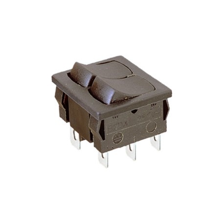 Doble interruptor, color negro 49HF100