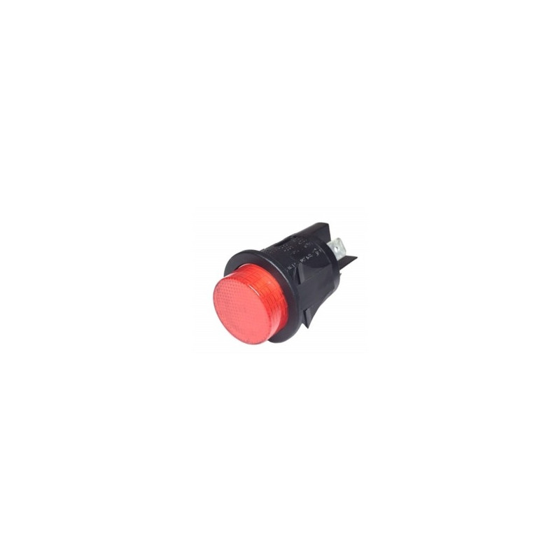 Pulsador bipolar redondo rojo 49HF122