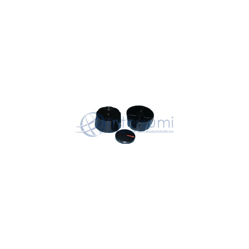 Bouton universel 6mm noir 73AB0027
