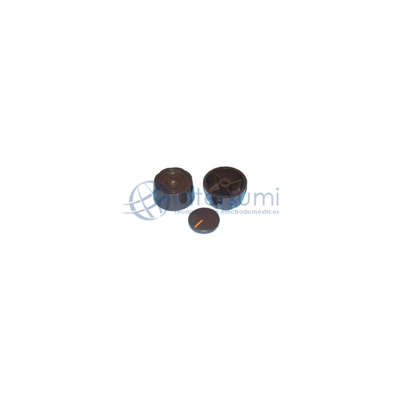 Bouton universel 8mm marron 73AB0029