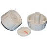 Bouton universel 6mm blanc 73AB0037