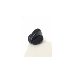 Bouton plaque Teka noir, axe court 83030426