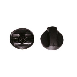 Bouton plaque Teka marron avec axe