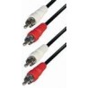 Cable 2 rca macho - 2RCA macho 5m A5