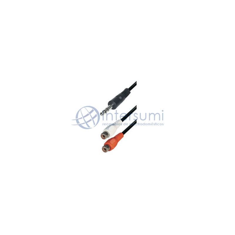 Jack m 6,3ST - 2RCA f 0,2m E-A50