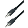 Câble Jack mâle 3,5 stéréo vers Jack mâle 3,5 stéréo 1,5 m E-A51