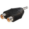 Adaptateur 3,5ST m - 2xRCA f E-AC17