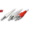 Câble audio pour iPhone 3,5mm st m - 2 x RCA f AI3W
