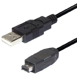 Câble USB type A M - 4P Mini USB m E-C158M
