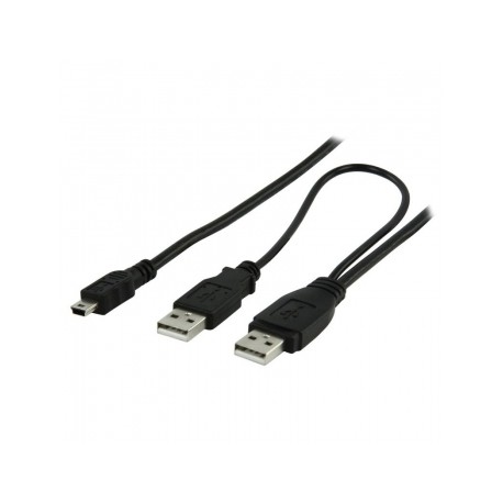 Cable 2 usb tipo a hembra - 5 pin mini usb hembra C165