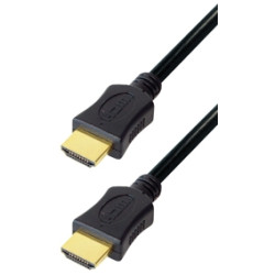 Câble HDMI 1.4 HDMI mâle 19PIN - HDMI mâle 19 pin, noir, contacts dorés, 1M E-C210-1