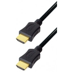 Cable HDMI 1.4 HDMI macho 19PIN - HDMI macho 19 pin, negro, contactos dorados, 1M E-C210-1